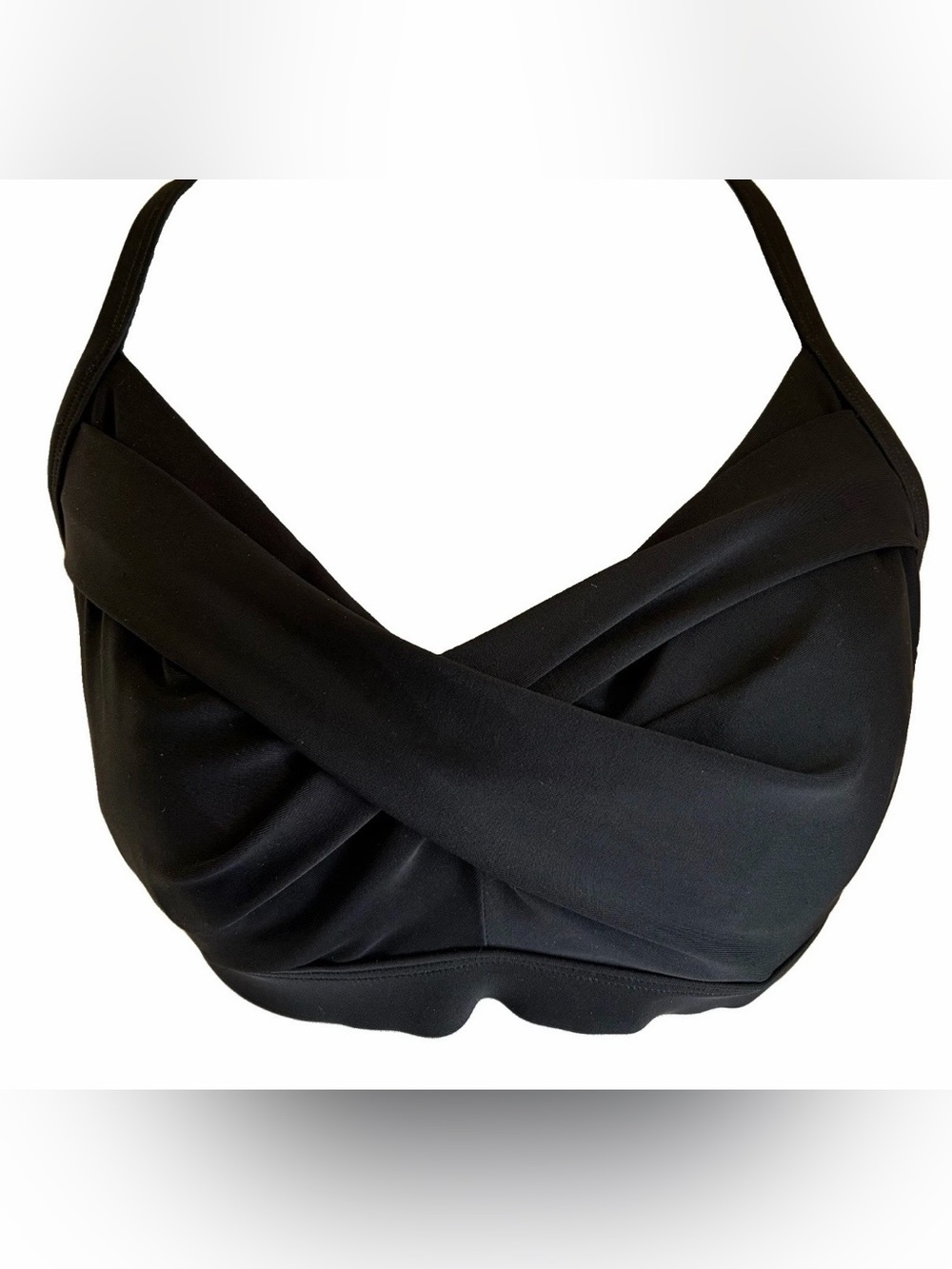Athleta wrap bikini top size 36 B/C black
